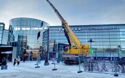 Glasstak på Alna senter
